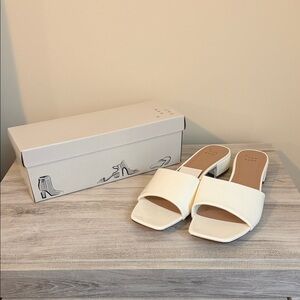 a new day Cream Slide Sandals